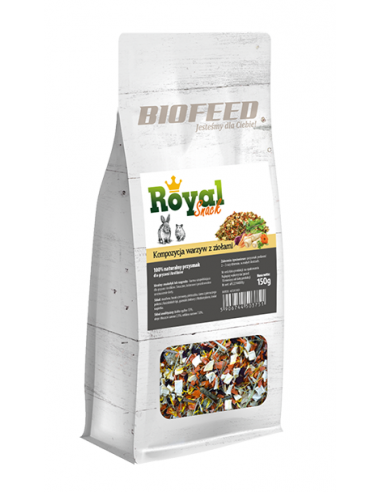 Royal Snack - Kompozycja warzyw z ziołami 150g, BioFeed