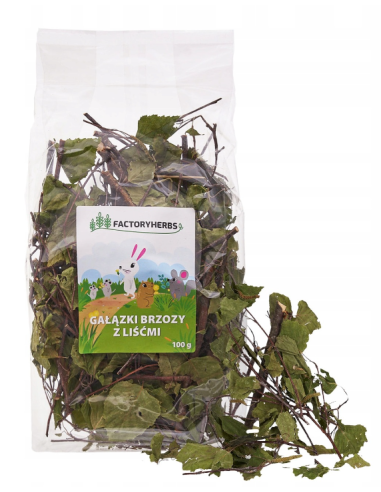 Gałązki brzozy z liśćmi 100g, FactoryHerbs