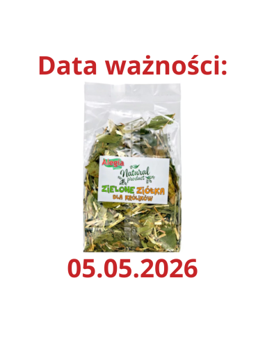 Krótka data - Zielone ziółka dla królika 100g,...