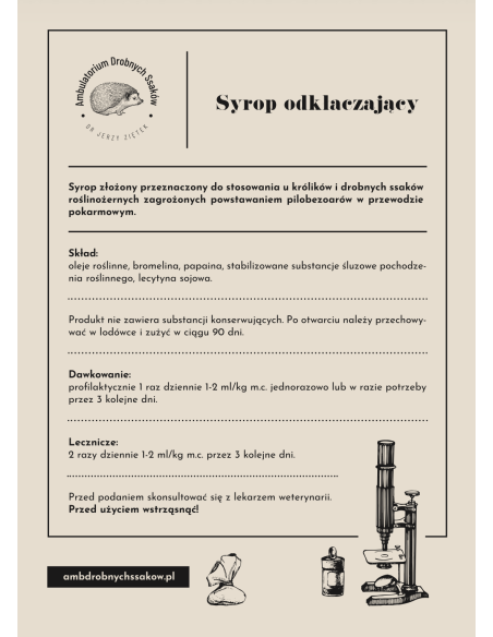 Syrop odkłaczający 40 ml, Dr Ziętek