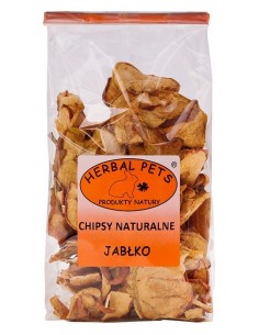 Chipsy naturalne Jabłko 100g, Herbal Pets