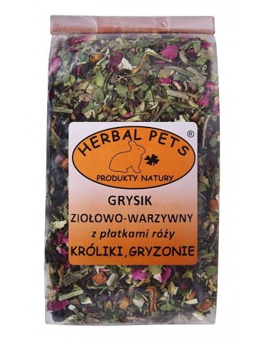 Grysik ziołowo-warzywny z płatkami róży, Herbal Pets
